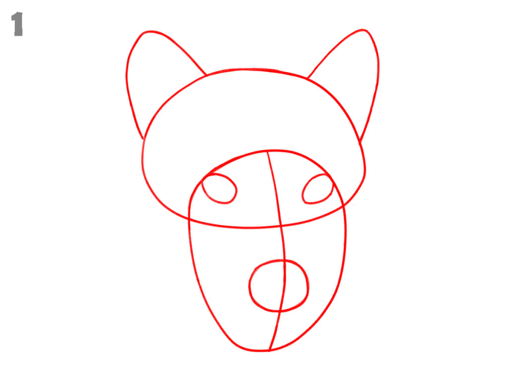 How to draw a panther face 