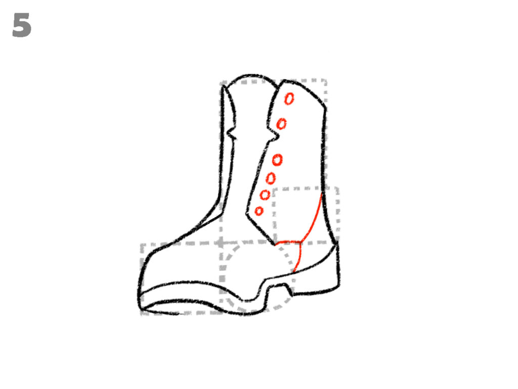 how to draw boots