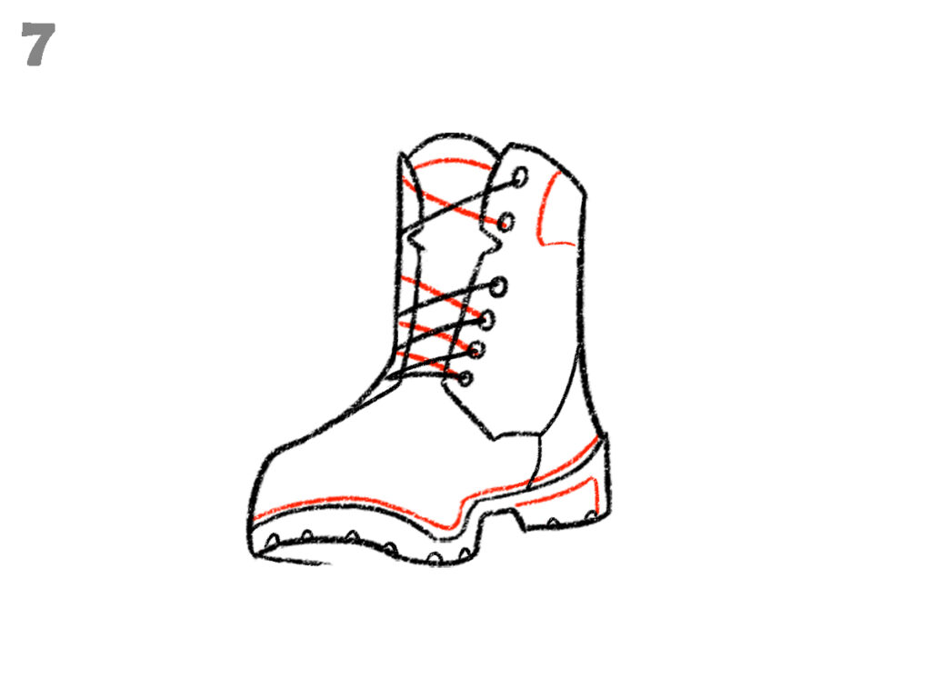 how to draw boots