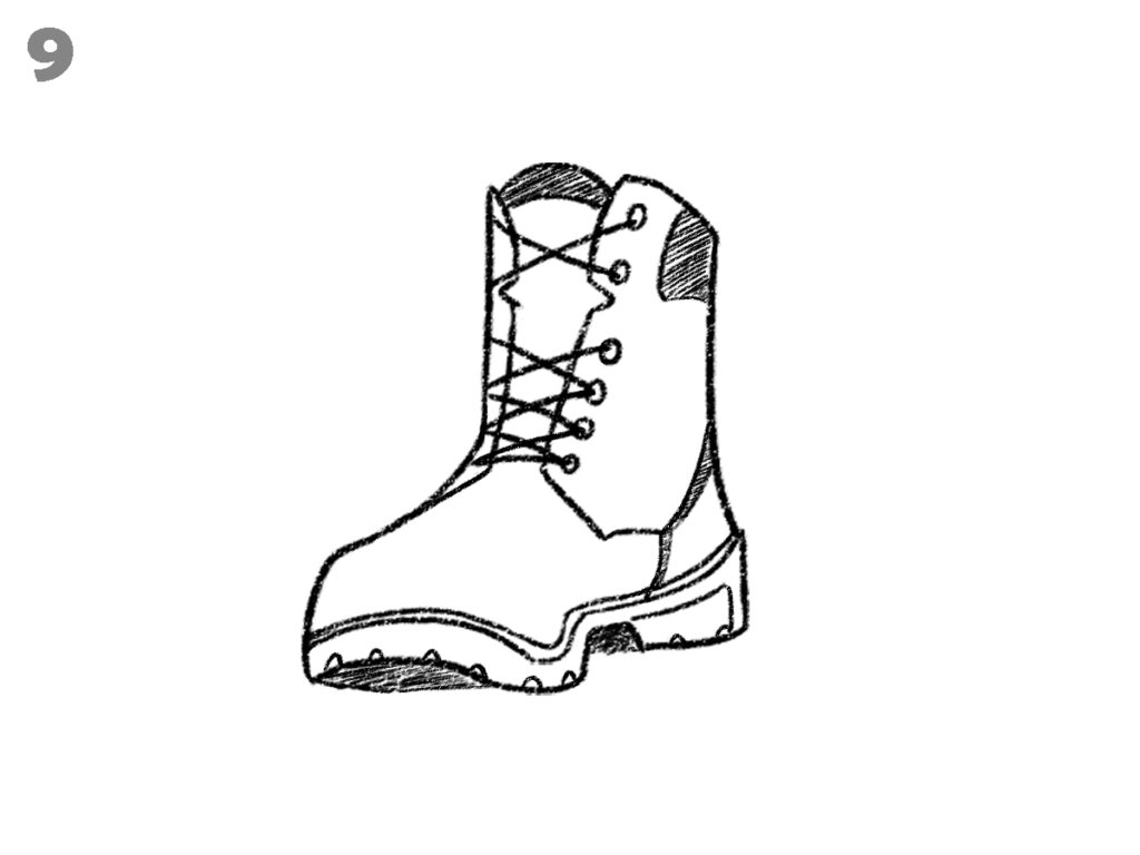 how to draw boots