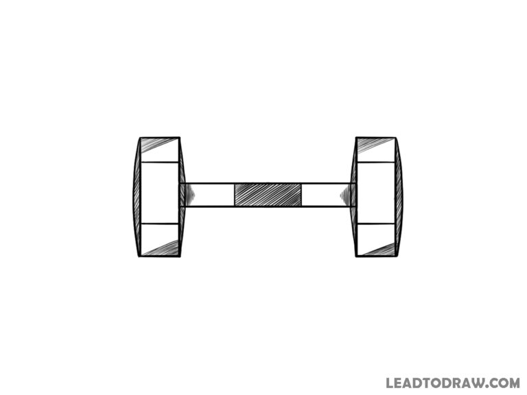 How to Draw a Dumbbell