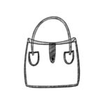 how to draw a handbag