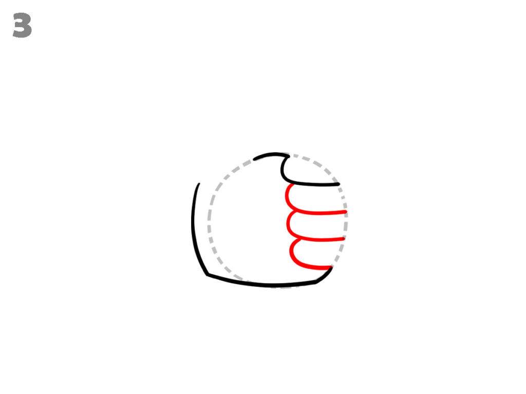 how to draw a thumbs up