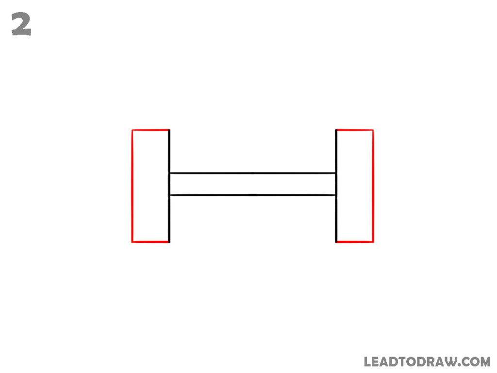 How to Draw a Dumbbell