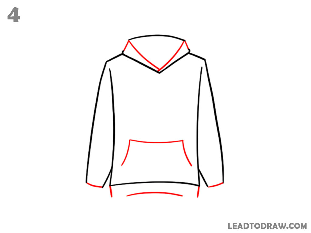 how to draw a hoodie