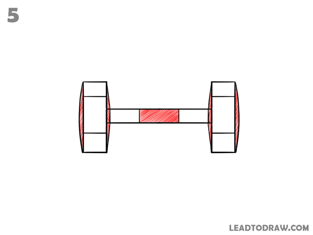 How to Draw a Dumbbell