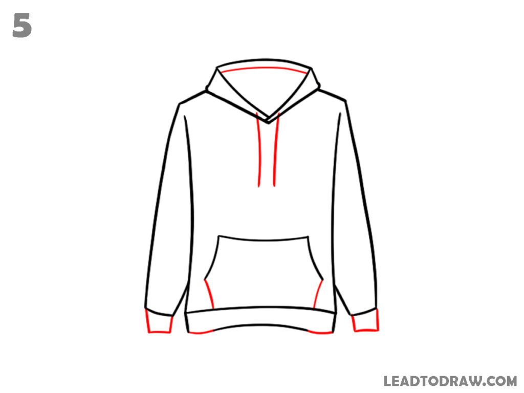 how to draw a hoodie