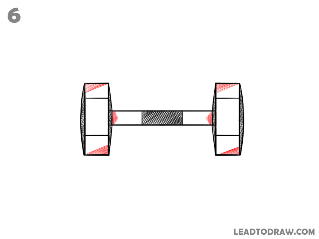 How to Draw a Dumbbell