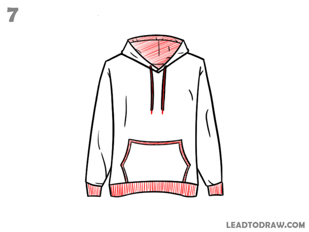 how to draw a hoodie