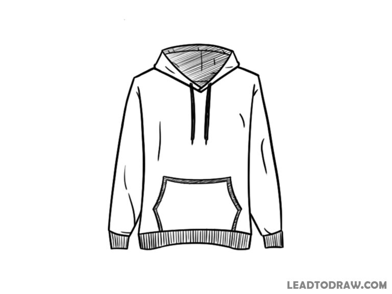 how to draw a hoodie