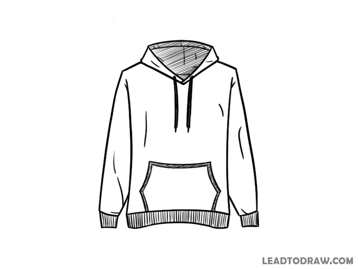 how to draw a hoodie