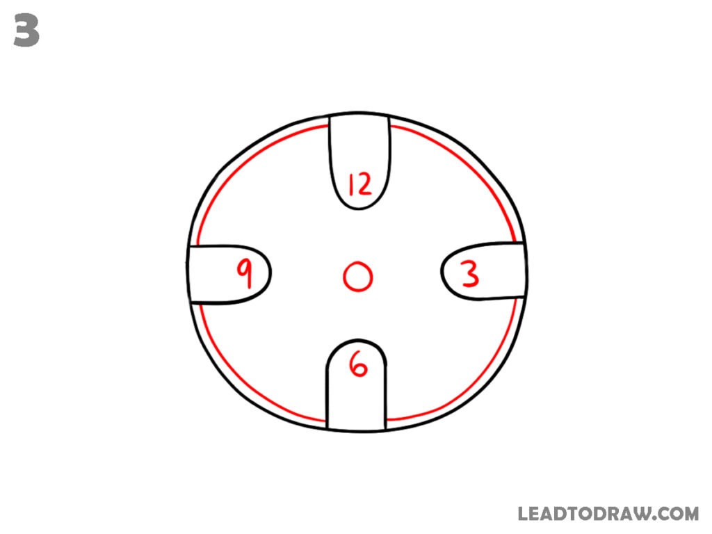how to draw a clock