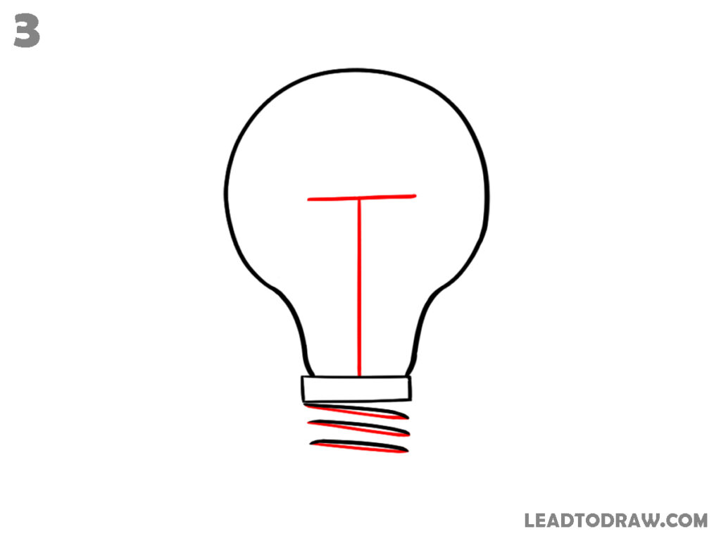 how to draw a bulb