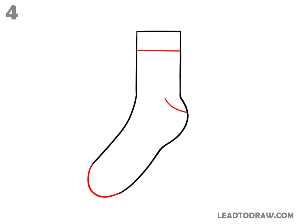 how to draw socks