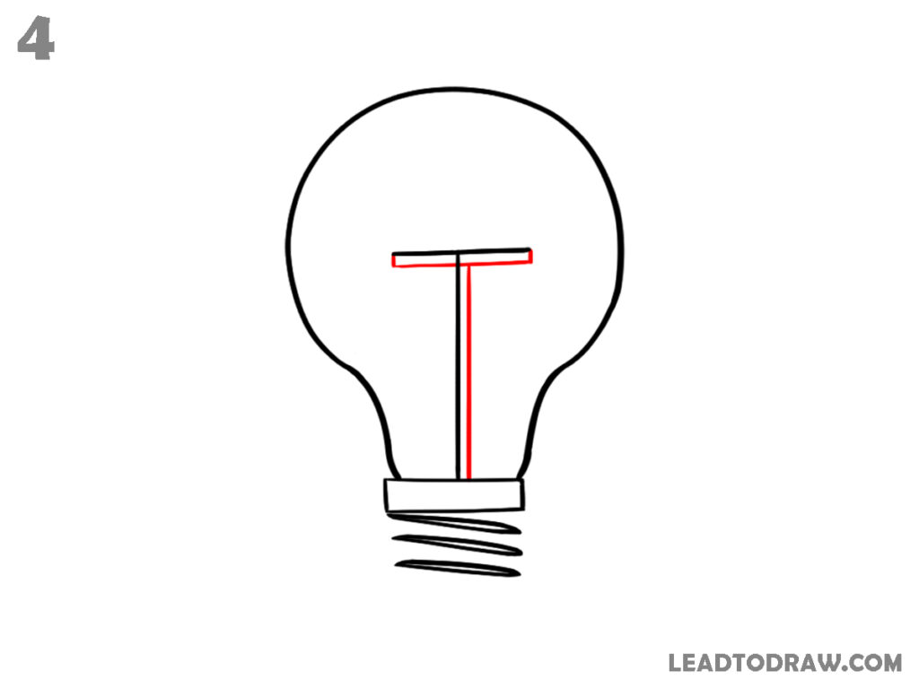 how to draw a bulb