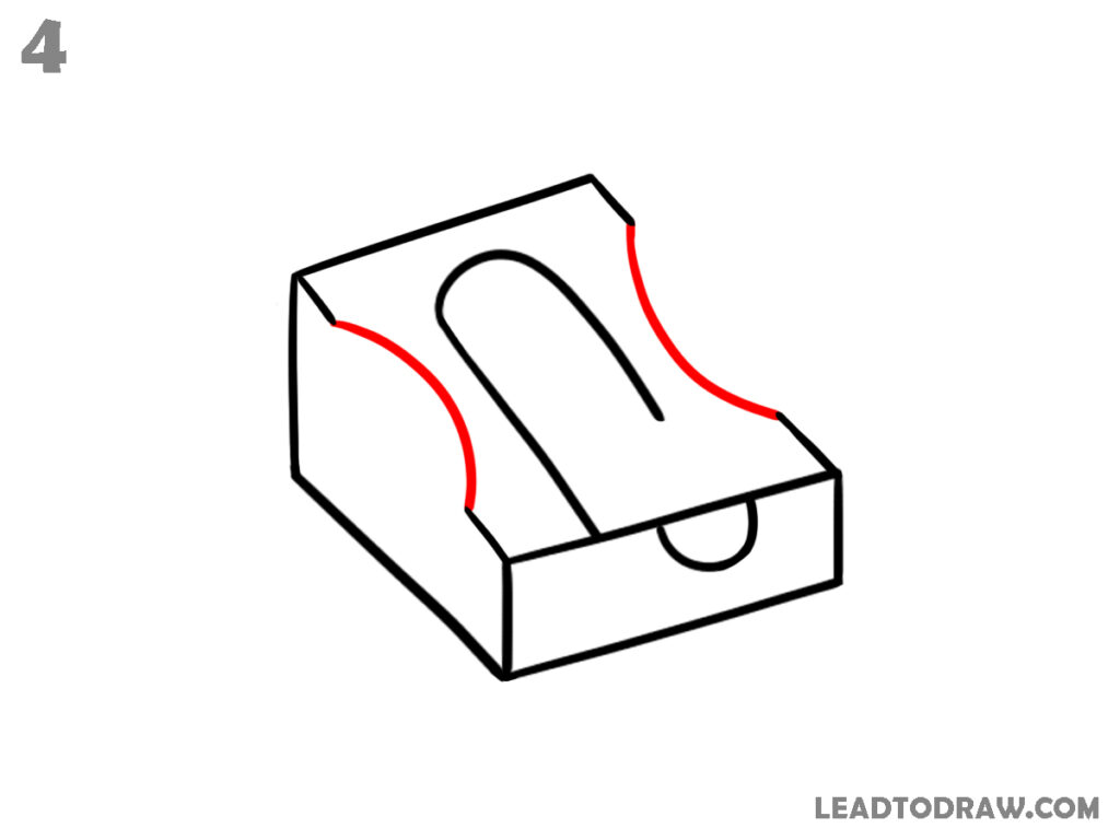 How to draw pencil sharpener