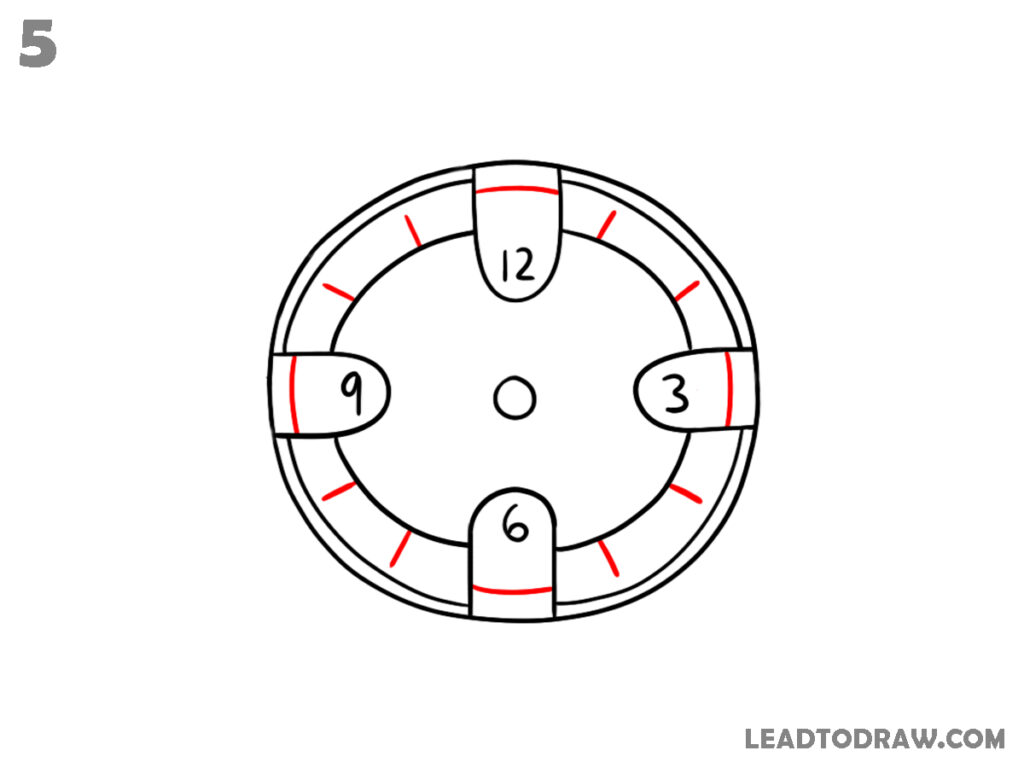 how to draw a clock