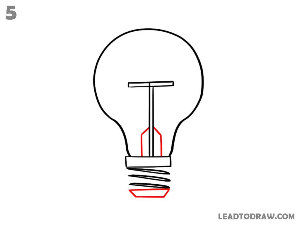 how to draw a bulb