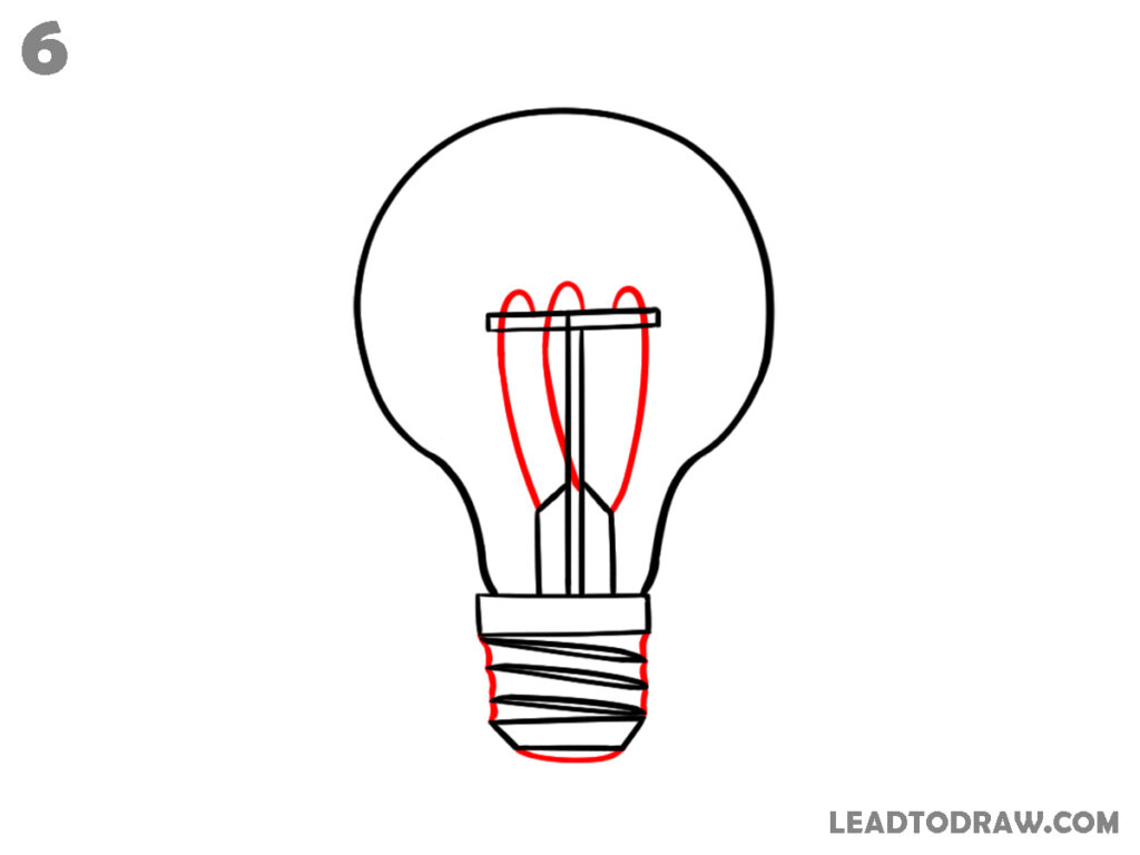 how to draw a bulb