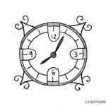 how to draw a clock