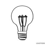 how to draw a bulb