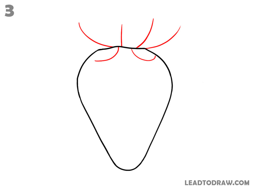 how to draw a strawberry