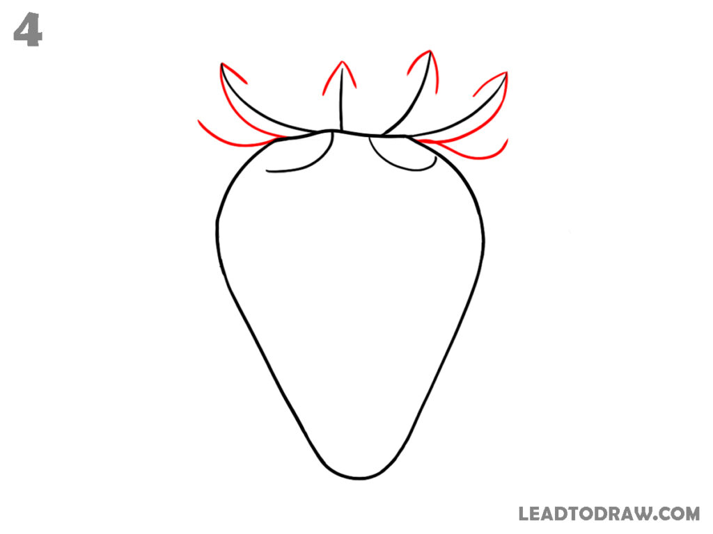 how to draw a strawberry