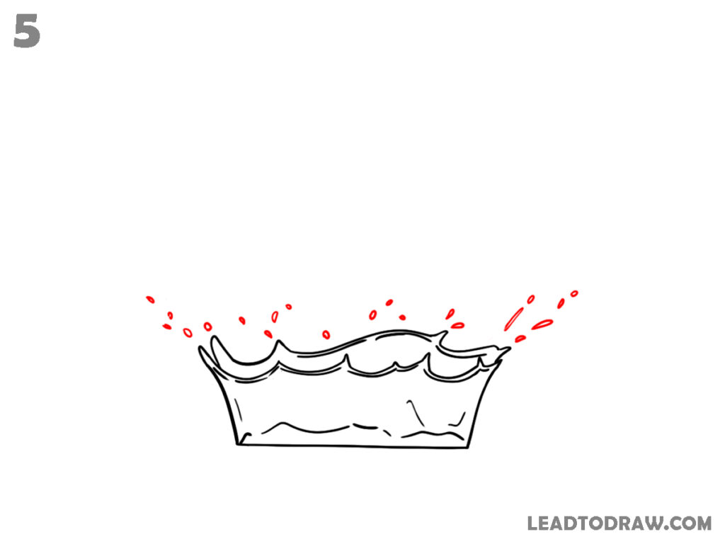 How to draw water drops