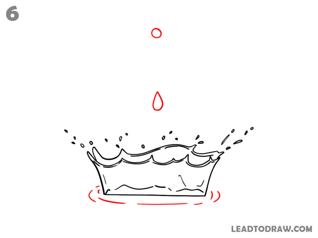 How to draw water drops