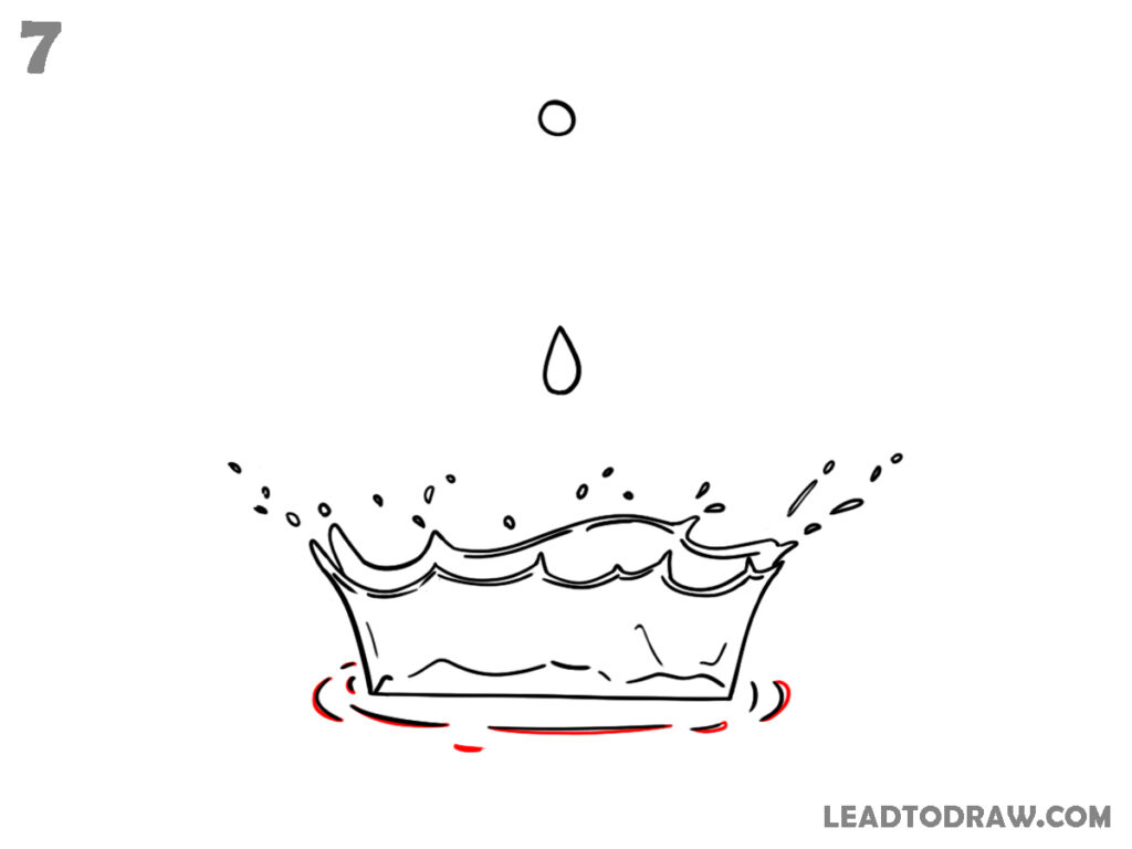 How to draw water drops