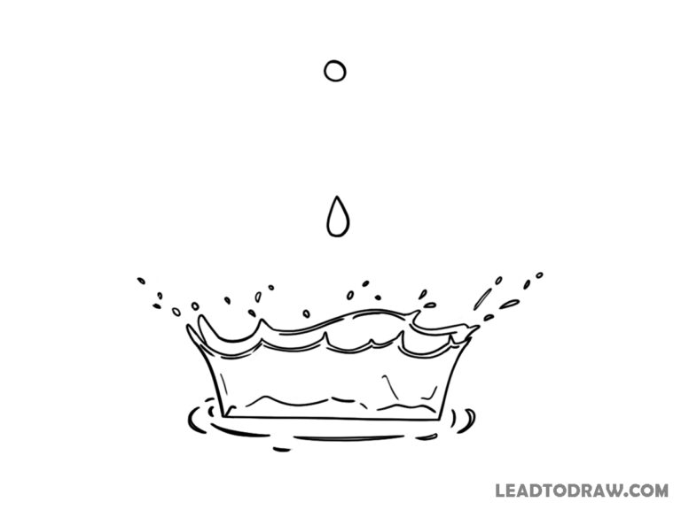 How to draw water drops