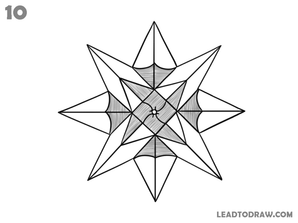 step how to draw a perfect star