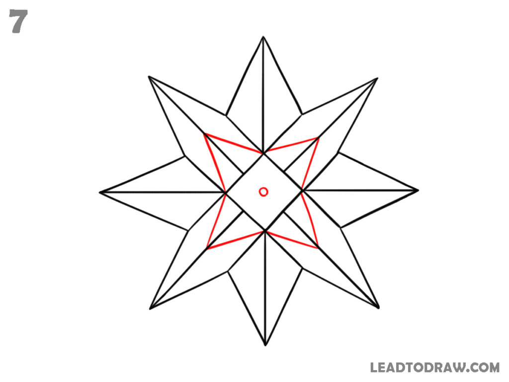 step how to draw a perfect star