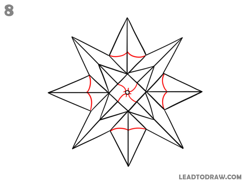 step how to draw a perfect star