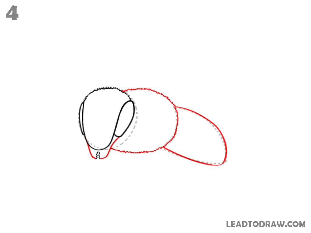 how to draw a bee easy