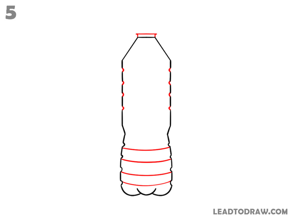 how to draw a water bottle