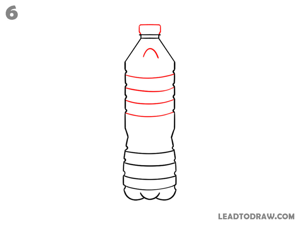 how to draw a water bottle