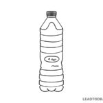 How to draw a water bottle easy