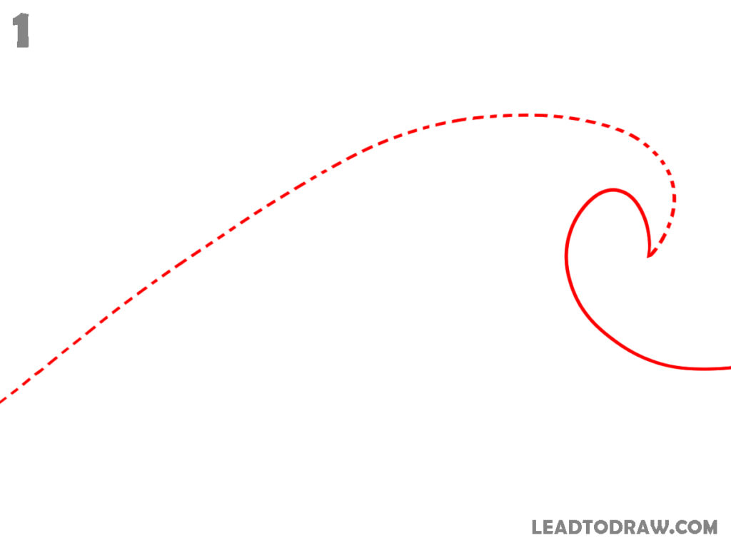 how to draw waves in water