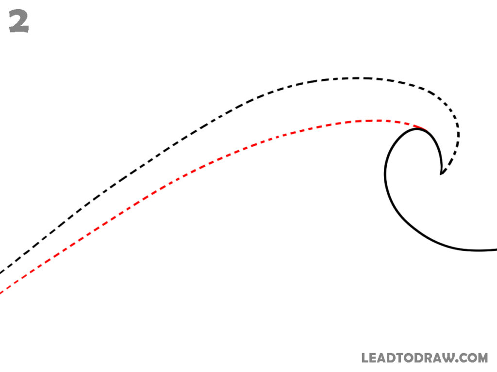 how to draw waves in water