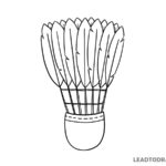 how to draw a shuttlecock