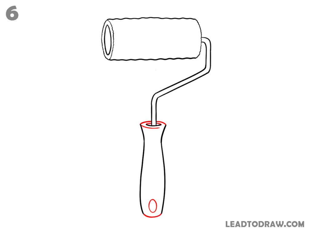 how to draw a paint roller