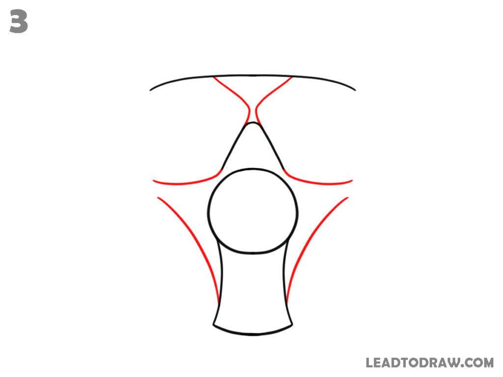 how to draw a gas mask
