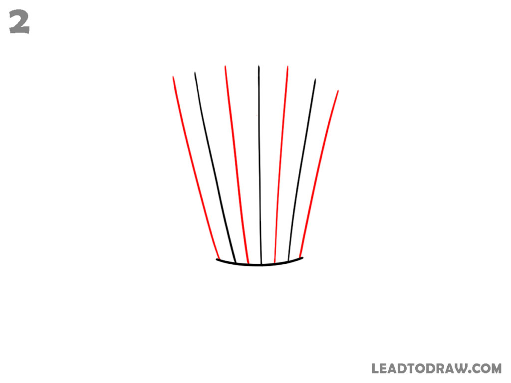 how to draw a shuttlecock