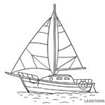 how to draw a sailboat