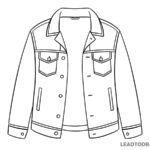 how to draw jean jackets