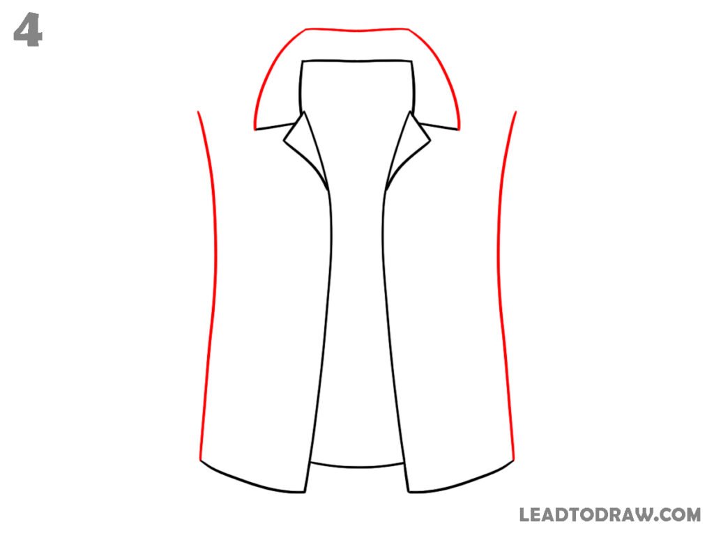 how to draw a jean jacket step by step