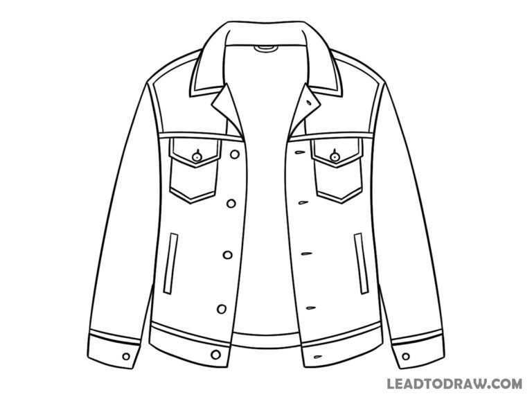 how to draw jean jackets
