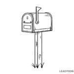 how to draw a mailbox step by step