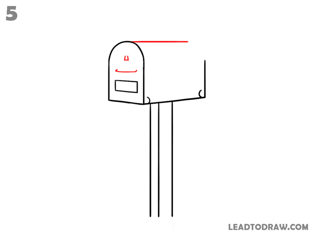 how to draw a mailbox